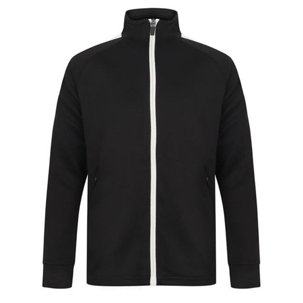 Finden & Hales Childrens/Kids Track Top / Black/White